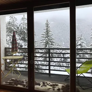 Superbe 2 Pcs Terrasse Vue Féérique Pistes Et Montagnes Auron